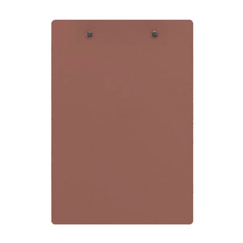 Mocha Mousse Hex Code #a47864 A5 Acrylic Clipboard from ArtsNow.com Back