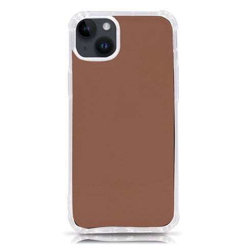 Mocha Mousse Hex Code #a47864 iPhone 14 Plus TPU UV Print Case from ArtsNow.com Front