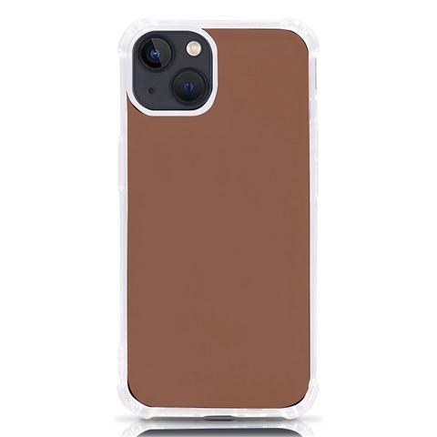 Mocha Mousse Hex Code #a47864 iPhone 13 TPU UV Print Case from ArtsNow.com Front