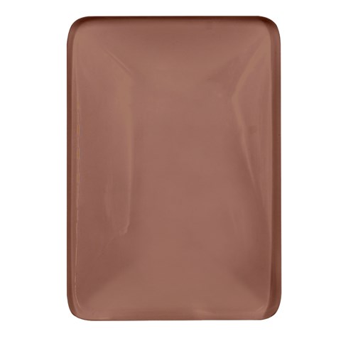 Mocha Mousse Hex Code #a47864 Rectangular Glass Fridge Magnet (4 pack) from ArtsNow.com Front
