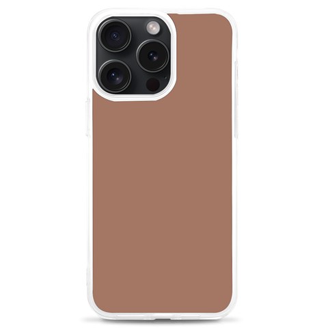 Mocha Mousse Hex Code #a47864 iPhone 15 Pro Max TPU UV Print Case from ArtsNow.com Front