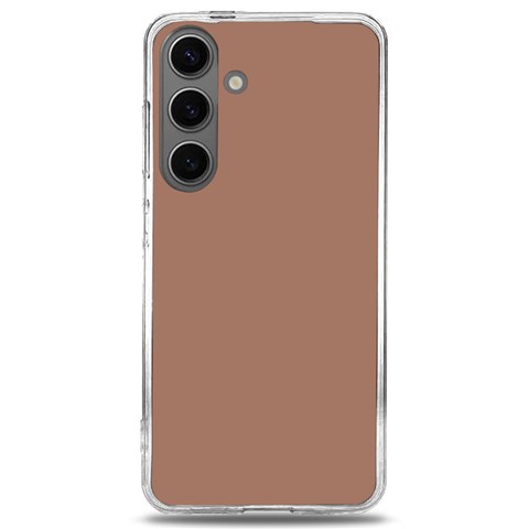 Mocha Mousse Hex Code #a47864 Samsung Galaxy S24 6.2 Inch TPU UV Case from ArtsNow.com Front