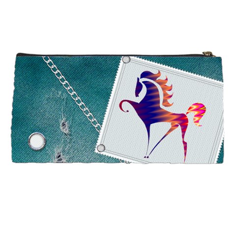 horse73 Pencil Case from ArtsNow.com Back