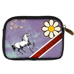 horsetemplate Digital Camera Leather Case from ArtsNow.com Back