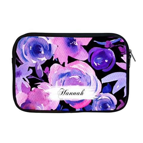 Watercolor Floral Apple MacBook Pro 17  Zipper Case from ArtsNow.com Front