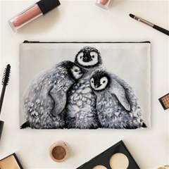 3 Penguin Chicks  Cosmetic Bag (Large) from ArtsNow.com Front