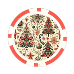 Christmas Tree Snow Poker Chip Card Guard (10 pack) from ArtsNow.com Back