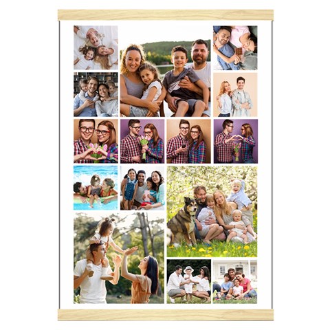 Personalized 15 Photos Hanging Canvas Print Hanging Canvas Prints 16  x 22  from ArtsNow.com Front