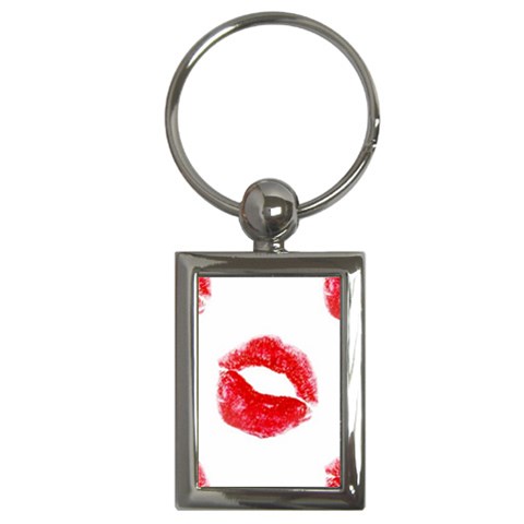 lips_on_white Key Chain (Rectangle) from ArtsNow.com Front