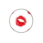 lips_on_white Hat Clip Ball Marker (4 pack)