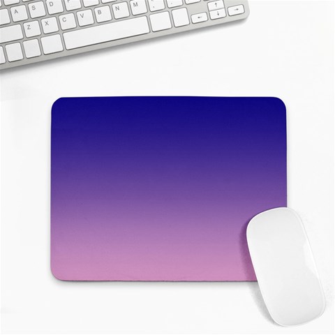 Navy Blue To Cotton Candy Pink Linear Gradient Small Mousepad from ArtsNow.com Front