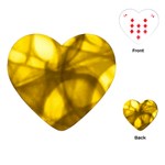 goldenrod_batik_pattern Playing Cards (Heart)