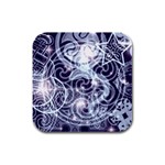 celtic_patterns_with_stars Rubber Square Coaster (4 pack)