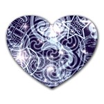 celtic_patterns_with_stars Mousepad (Heart)
