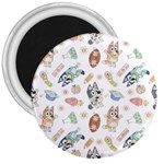 Bluey, Bluey merch, Bluey pattern, Bluey Bluey, bingo, Bluey design, bluey dog 3 Magnets Bluey, Bluey merch, Bluey pattern, Bluey Bluey, bingo, Bluey design, bluey dog 3 Magnets