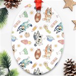 Bluey, Bluey merch, Bluey pattern, Bluey Bluey, bingo, Bluey design, bluey dog Ornament (Oval) Bluey, Bluey merch, Bluey pattern, Bluey Bluey, bingo, Bluey design, bluey dog Ornament (Oval)