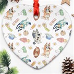 Bluey, Bluey merch, Bluey pattern, Bluey Bluey, bingo, Bluey design, bluey dog Ornament (Heart) Bluey, Bluey merch, Bluey pattern, Bluey Bluey, bingo, Bluey design, bluey dog Ornament (Heart)