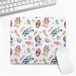 Bluey, Bluey merch, Bluey pattern, Bluey Bluey, bingo, Bluey design, bluey dog Large Mousepad Bluey, Bluey merch, Bluey pattern, Bluey Bluey, bingo, Bluey design, bluey dog Large Mousepad