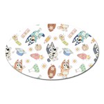 Bluey, Bluey merch, Bluey pattern, Bluey Bluey, bingo, Bluey design, bluey dog Oval Magnet Bluey, Bluey merch, Bluey pattern, Bluey Bluey, bingo, Bluey design, bluey dog Oval Magnet
