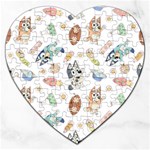 Bluey, Bluey merch, Bluey pattern, Bluey Bluey, bingo, Bluey design, bluey dog Jigsaw Puzzle (Heart) Bluey, Bluey merch, Bluey pattern, Bluey Bluey, bingo, Bluey design, bluey dog Jigsaw Puzzle (Heart)