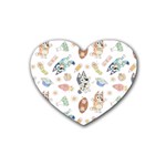 Bluey, Bluey merch, Bluey pattern, Bluey Bluey, bingo, Bluey design, bluey dog Rubber Coaster (Heart) Bluey, Bluey merch, Bluey pattern, Bluey Bluey, bingo, Bluey design, bluey dog Rubber Coaster (Heart)