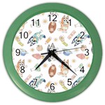 Bluey, Bluey merch, Bluey pattern, Bluey Bluey, bingo, Bluey design, bluey dog Color Wall Clock Bluey, Bluey merch, Bluey pattern, Bluey Bluey, bingo, Bluey design, bluey dog Color Wall Clock