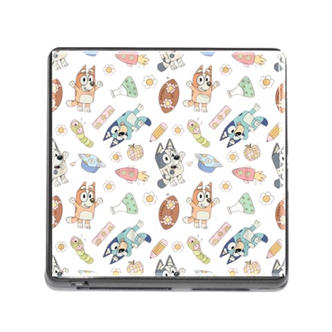 Bluey, Bluey merch, Bluey pattern, Bluey Bluey, bingo, Bluey design, bluey dog Memory Card Reader (Square 5 Slot) from ArtsNow.com Front
