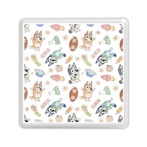 Bluey, Bluey merch, Bluey pattern, Bluey Bluey, bingo, Bluey design, bluey dog Memory Card Reader (Square) from ArtsNow.com Front