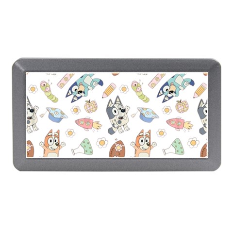 Bluey, Bluey merch, Bluey pattern, Bluey Bluey, bingo, Bluey design, bluey dog Memory Card Reader (Mini) from ArtsNow.com Front