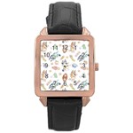 Bluey, Bluey merch, Bluey pattern, Bluey Bluey, bingo, Bluey design, bluey dog Rose Gold Leather Watch Bluey, Bluey merch, Bluey pattern, Bluey Bluey, bingo, Bluey design, bluey dog Rose Gold Leather Watch