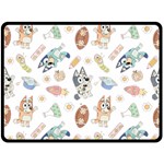 Bluey, Bluey merch, Bluey pattern, Bluey Bluey, bingo, Bluey design, bluey dog 80 x 56 Two Sides Fleece Blanket (Large) Bluey, Bluey merch, Bluey pattern, Bluey Bluey, bingo, Bluey design, bluey dog 80 x 56 Two Sides Fleece Blanket (Large)