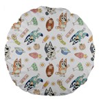Bluey, Bluey merch, Bluey pattern, Bluey Bluey, bingo, Bluey design, bluey dog Large 18 Premium Flano Round Cushions Bluey, Bluey merch, Bluey pattern, Bluey Bluey, bingo, Bluey design, bluey dog Large 18 Premium Flano Round Cushions