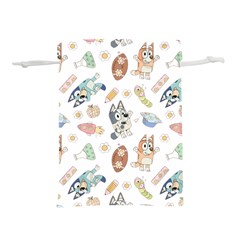 Bluey, Bluey merch, Bluey pattern, Bluey Bluey, bingo, Bluey design, bluey dog Lightweight Drawstring Pouch (L) from ArtsNow.com Front