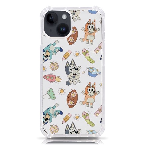 Bluey, Bluey merch, Bluey pattern, Bluey Bluey, bingo, Bluey design, bluey dog iPhone 14 TPU UV Print Case from ArtsNow.com Front