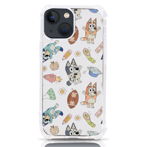 Bluey, Bluey merch, Bluey pattern, Bluey Bluey, bingo, Bluey design, bluey dog iPhone 13 mini TPU UV Print Case from ArtsNow.com Front