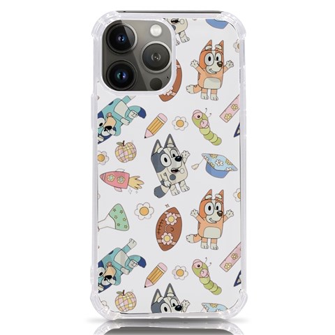 Bluey, Bluey merch, Bluey pattern, Bluey Bluey, bingo, Bluey design, bluey dog iPhone 13 Pro Max TPU UV Print Case from ArtsNow.com Front