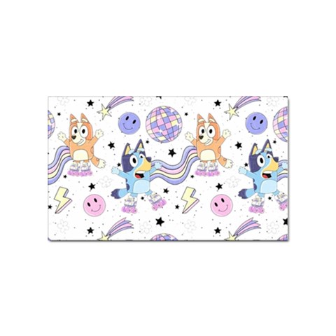 Bluey, Bluey merch, Bluey pattern, Bluey Bluey, bingo, Bluey design, bluey dog Sticker (Rectangular) from ArtsNow.com Front