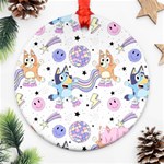 Bluey, Bluey merch, Bluey pattern, Bluey Bluey, bingo, Bluey design, bluey dog Round Ornament (Two Sides) Bluey, Bluey merch, Bluey pattern, Bluey Bluey, bingo, Bluey design, bluey dog Round Ornament (Two Sides)