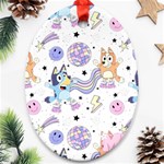 Bluey, Bluey merch, Bluey pattern, Bluey Bluey, bingo, Bluey design, bluey dog Oval Ornament (Two Sides) Bluey, Bluey merch, Bluey pattern, Bluey Bluey, bingo, Bluey design, bluey dog Oval Ornament (Two Sides)