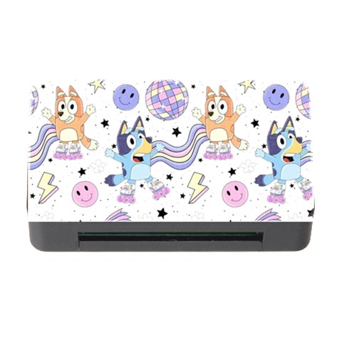 Bluey, Bluey merch, Bluey pattern, Bluey Bluey, bingo, Bluey design, bluey dog Memory Card Reader with CF from ArtsNow.com Front