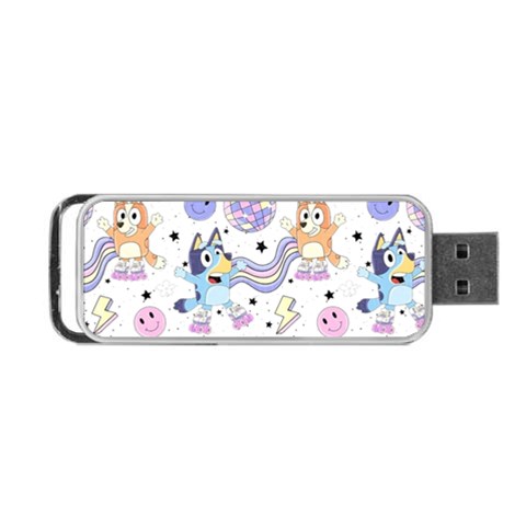Bluey, Bluey merch, Bluey pattern, Bluey Bluey, bingo, Bluey design, bluey dog Portable USB Flash (Two Sides) from ArtsNow.com Front