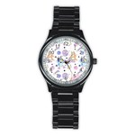 Bluey, Bluey merch, Bluey pattern, Bluey Bluey, bingo, Bluey design, bluey dog Stainless Steel Round Watch Bluey, Bluey merch, Bluey pattern, Bluey Bluey, bingo, Bluey design, bluey dog Stainless Steel Round Watch