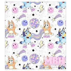 Bluey, Bluey merch, Bluey pattern, Bluey Bluey, bingo, Bluey design, bluey dog Drawstring Pouch (Large) from ArtsNow.com Back