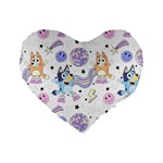 Bluey, Bluey merch, Bluey pattern, Bluey Bluey, bingo, Bluey design, bluey dog Standard 16 Premium Flano Heart Shape Cushions Bluey, Bluey merch, Bluey pattern, Bluey Bluey, bingo, Bluey design, bluey dog Standard 16 Premium Flano Heart Shape Cushions