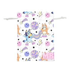 Bluey, Bluey merch, Bluey pattern, Bluey Bluey, bingo, Bluey design, bluey dog Lightweight Drawstring Pouch (L) from ArtsNow.com Front