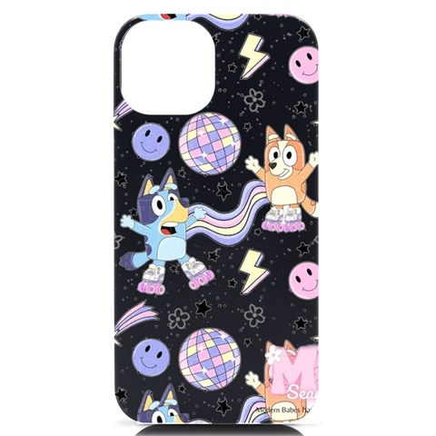 Bluey, Bluey merch, Bluey pattern, Bluey Bluey, bingo, Bluey design, bluey dog iPhone 14 Black UV Print PC Hardshell Case from ArtsNow.com Front