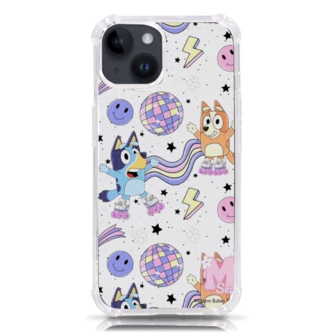 Bluey, Bluey merch, Bluey pattern, Bluey Bluey, bingo, Bluey design, bluey dog iPhone 14 TPU UV Print Case from ArtsNow.com Front