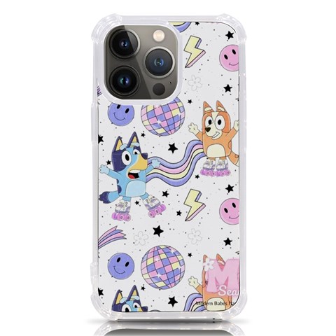 Bluey, Bluey merch, Bluey pattern, Bluey Bluey, bingo, Bluey design, bluey dog iPhone 13 Pro TPU UV Print Case from ArtsNow.com Front