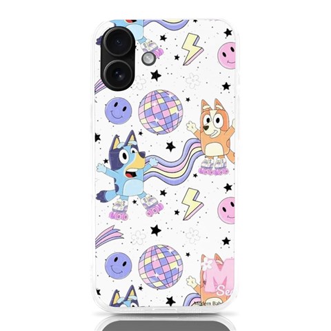 Bluey, Bluey merch, Bluey pattern, Bluey Bluey, bingo, Bluey design, bluey dog iPhone 16 Plus TPU UV Print Case from ArtsNow.com Front