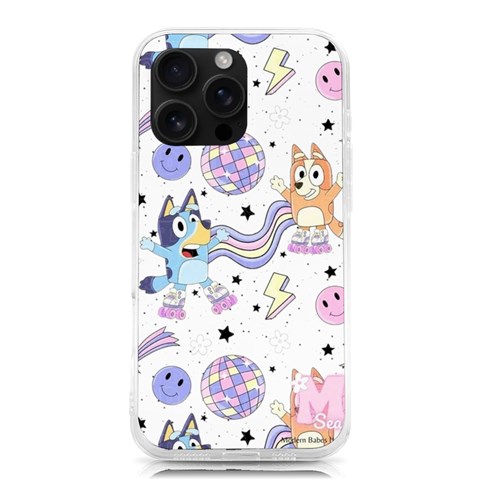 Bluey, Bluey merch, Bluey pattern, Bluey Bluey, bingo, Bluey design, bluey dog iPhone 16 Pro Max TPU UV Print Case from ArtsNow.com Front